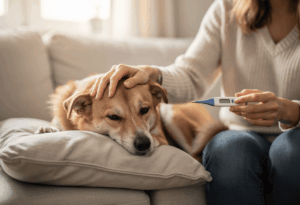 Les premiers signes de fièvre chez le chien