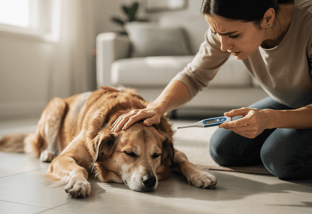 Quand faut-il s’inquiéter d’une fièvre chez le chien