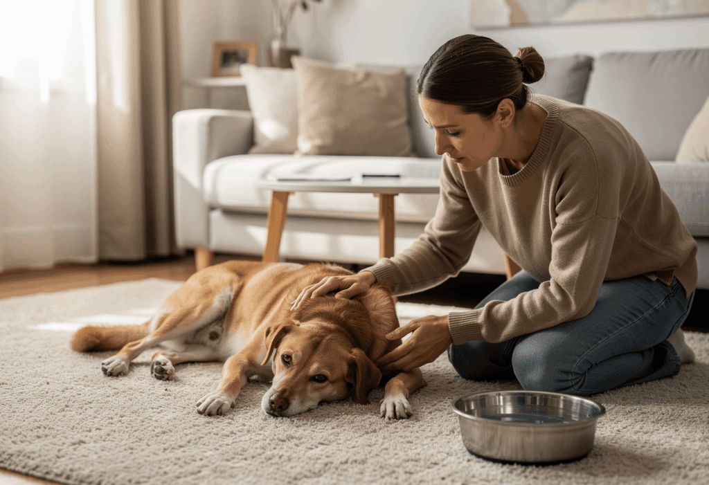 Que faire immédiatement si votre chien vomit