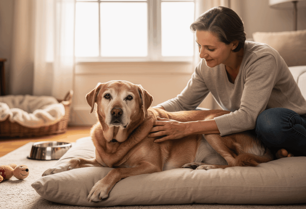 Comment accompagner un chien vieillissant au quotidien