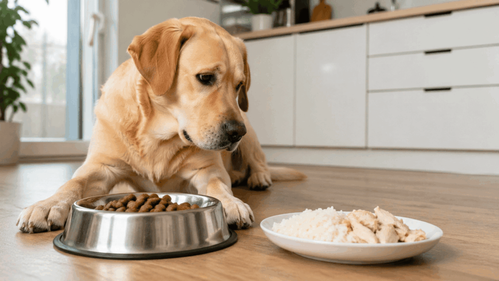 Que donner à manger à un chien qui refuse sa gamelle