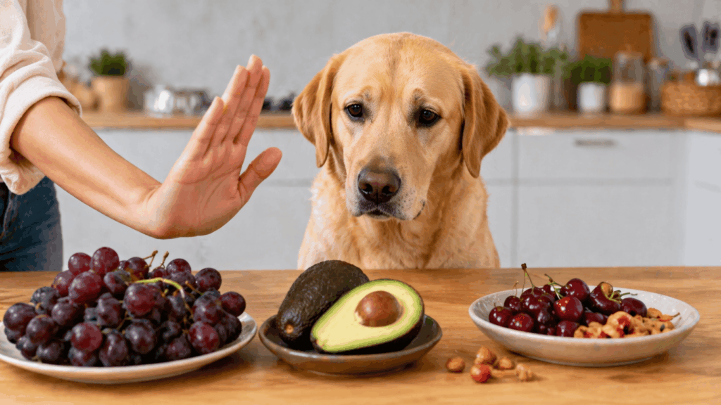 Quels fruits sont interdits pour les chiens