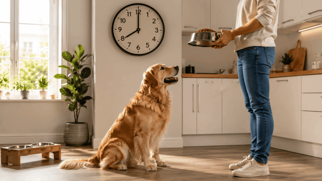 Quel est le meilleur horaire pour nourrir un chien