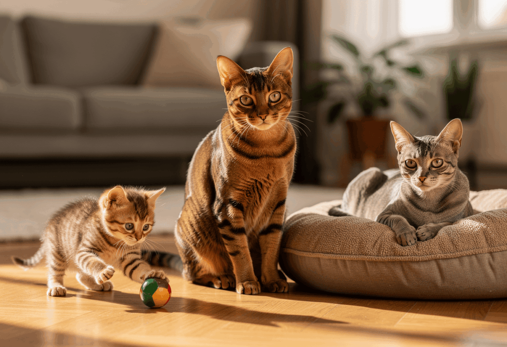 Les différentes étapes de la vie d'un chat