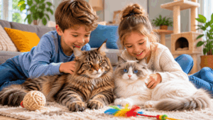 Les meilleures races de chats pour les enfants