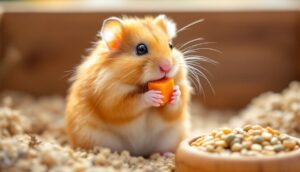 illustration que mange un hamster
