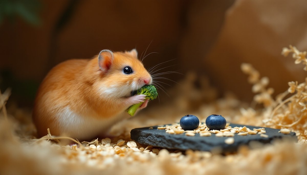 illustration que mange un hamster